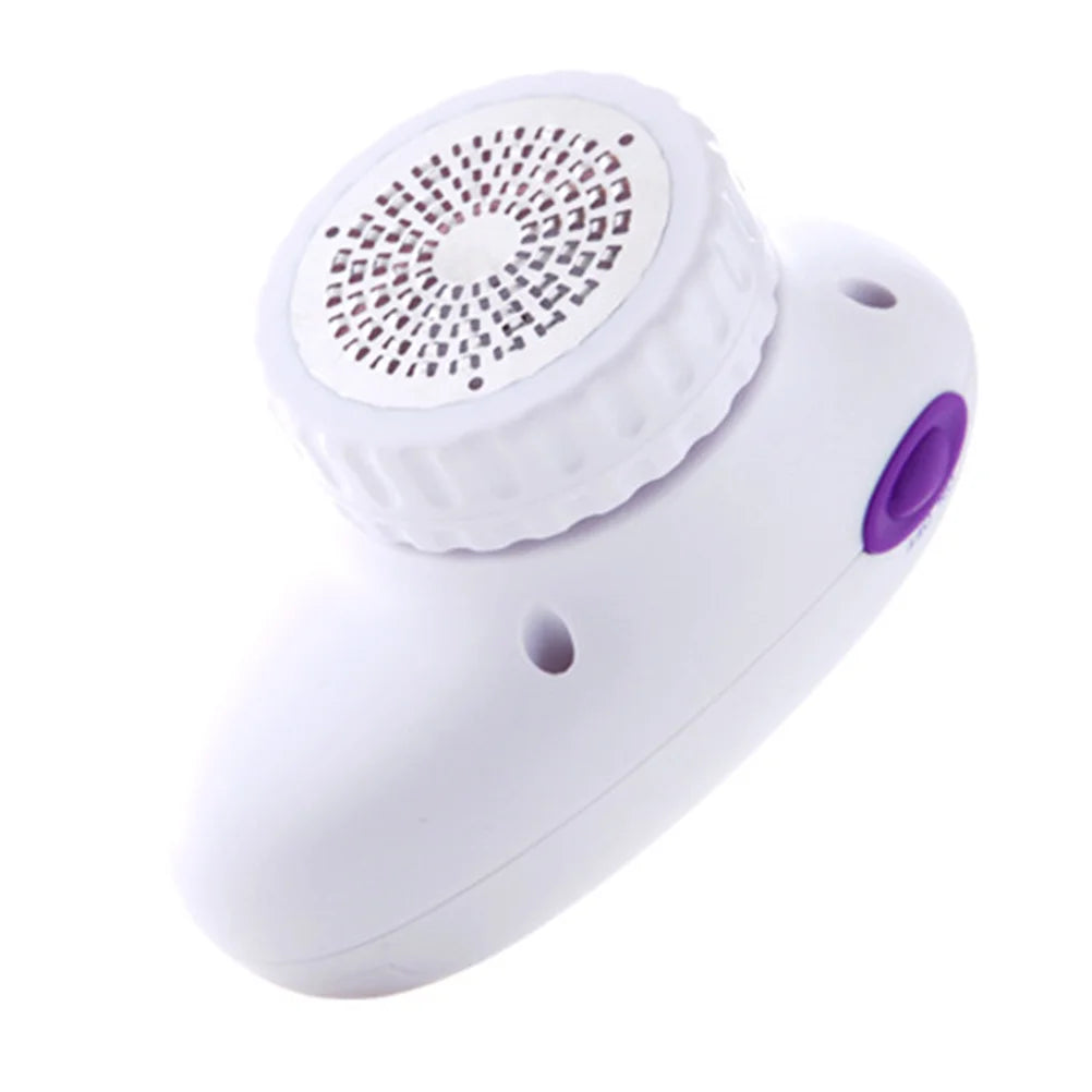 Electric File Callus Remover in white color, designed for effective dead skin removal and foot care, featuring a portable and ergonomic design.