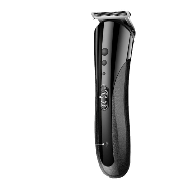 Electric Hair Clipper with adjustable blades, USB rechargeable, ergonomic design, and multiple clipper heads for versatile grooming.