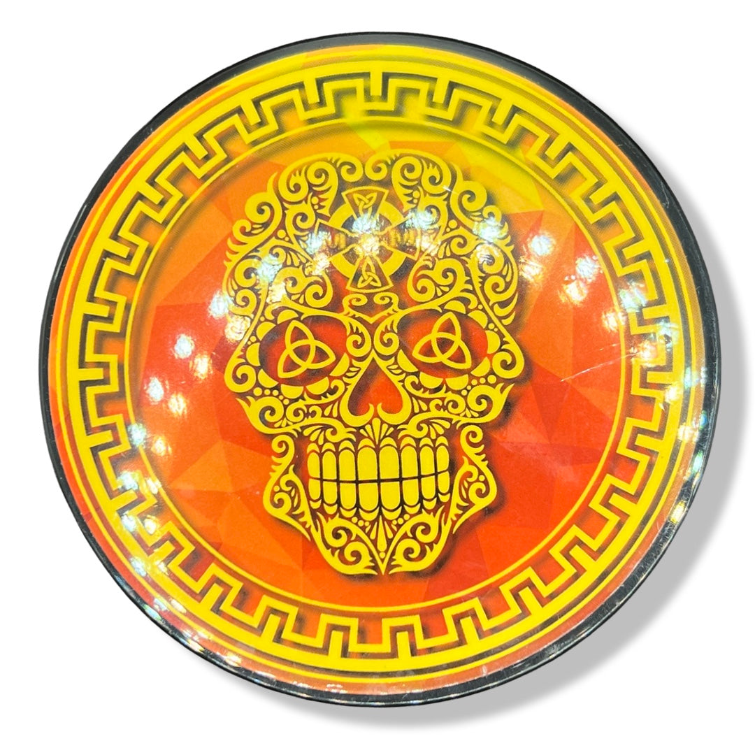 Gael Laoch Orange Shaving Soap by Murphy and McNeil, featuring a vibrant orange color and elegant packaging.