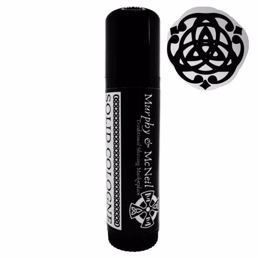 Glen to Glen Solid Cologne by Murphy and McNeil, showcasing its elegant packaging and natural ingredients.