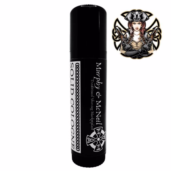 Granuaile Solid Cologne by Murphy and McNeil, featuring a compact design with a rich scent inspired by the Irish pirate queen.