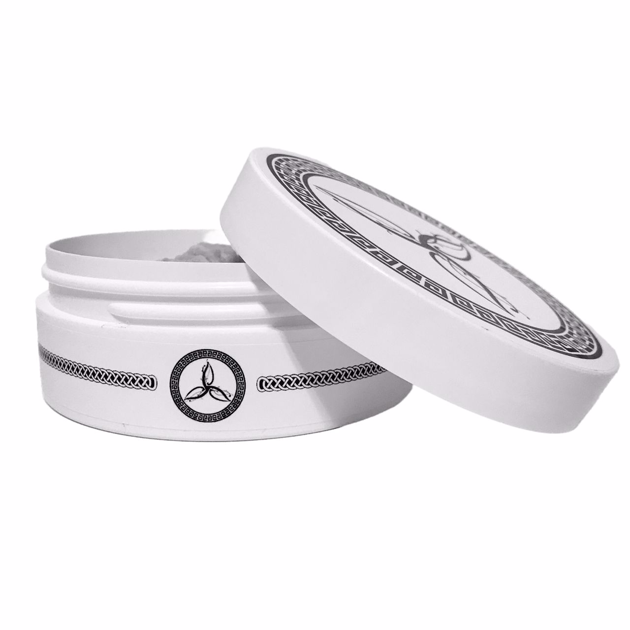 Green Man Shaving Soap by Murphy and McNeil, featuring a rich creamy texture and earthy fougere scent profile.