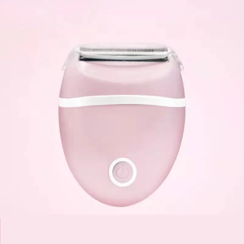 A sleek green hair removal machine trimmer designed for women, featuring a knife tip and waterproof design for whole body use.