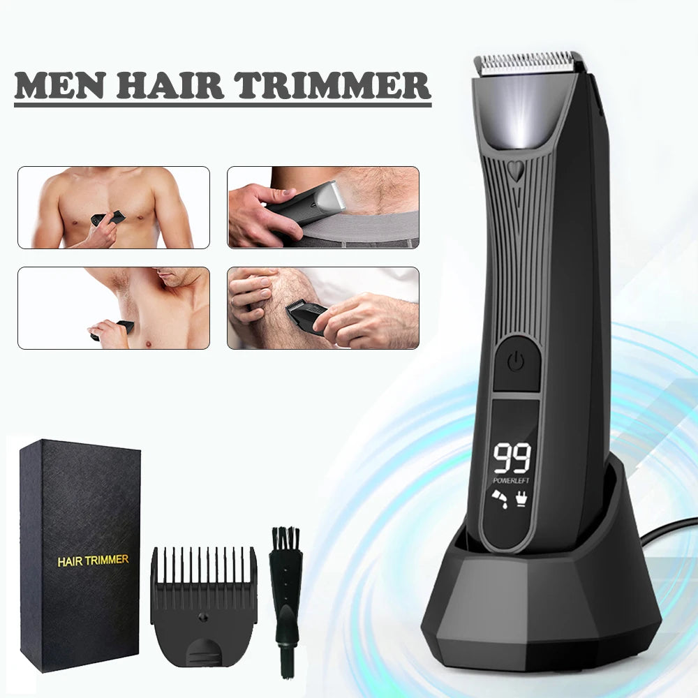 Professional hair trimmer for men, featuring a sleek design and advanced grooming capabilities, ideal for hair and beard trimming.