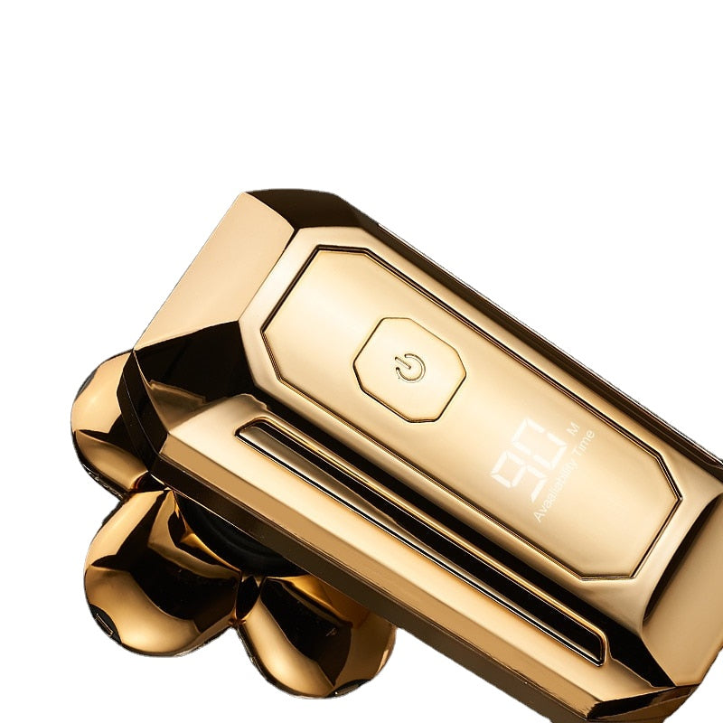 LCD Digital Display Men's Razor with 6D electric knife, showcasing ergonomic design and removable shaving head.