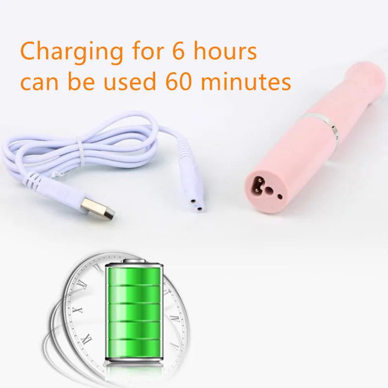 Multi-use Electric Epilator in pink and white, designed for painless hair removal on various body areas.