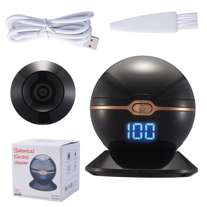 New Ball Shape Electric Razor with USB charging, featuring a mini-ball design for comfortable grip and waterproof functionality.