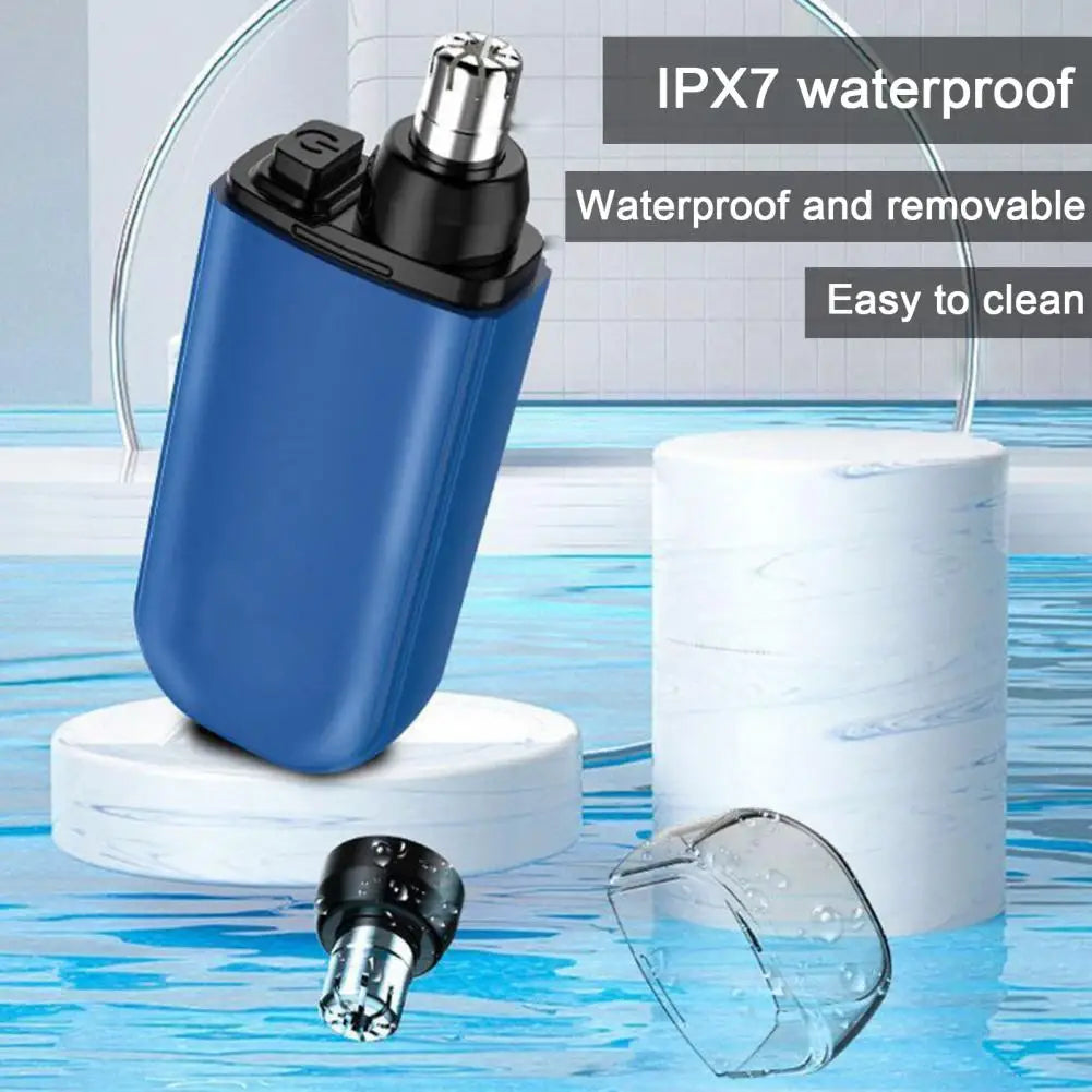 Precision Nose Trimmer in sleek design, showcasing its ergonomic grip and USB charging port.