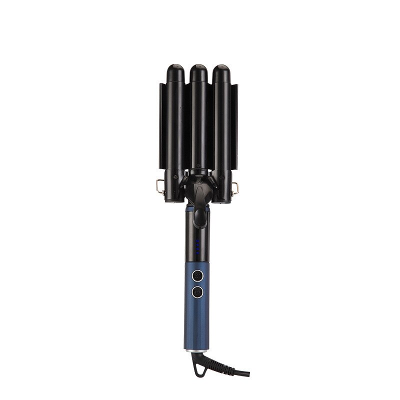 Professional Foldable Hair Curling Iron with LED display and ceramic glaze, designed for all hair types.
