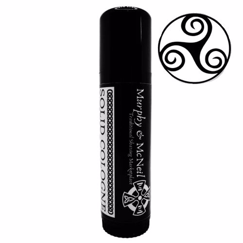 Triskele Solid Cologne by Murphy and McNeil in a compact container, showcasing its elegant design and natural ingredients.