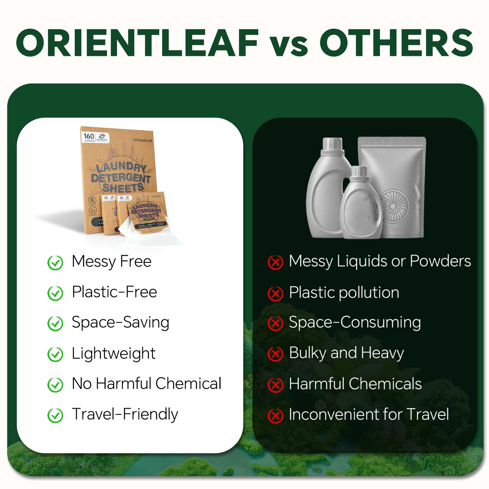 Four packs of laundry detergent sheets with fresh linen scent, designed for eco-friendly cleaning, each pack containing 80 sheets.