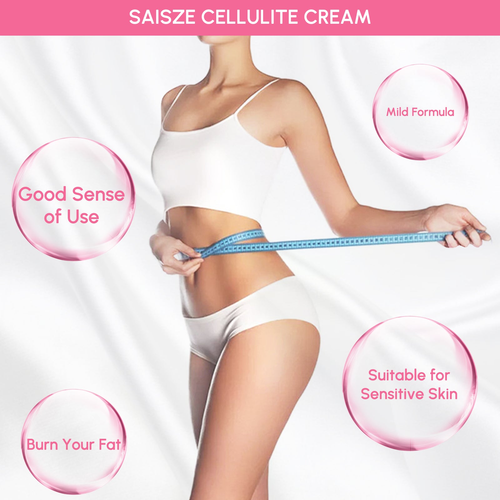 8.8 oz Anti Cellulite Body Slimming Cream with a massager, showcasing its packaging and texture.