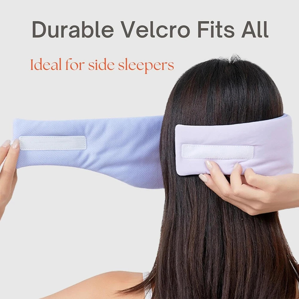 Adjustable Silk Sleep Mask in black, designed for total blackout, featuring an adjustable strap for a comfortable fit.