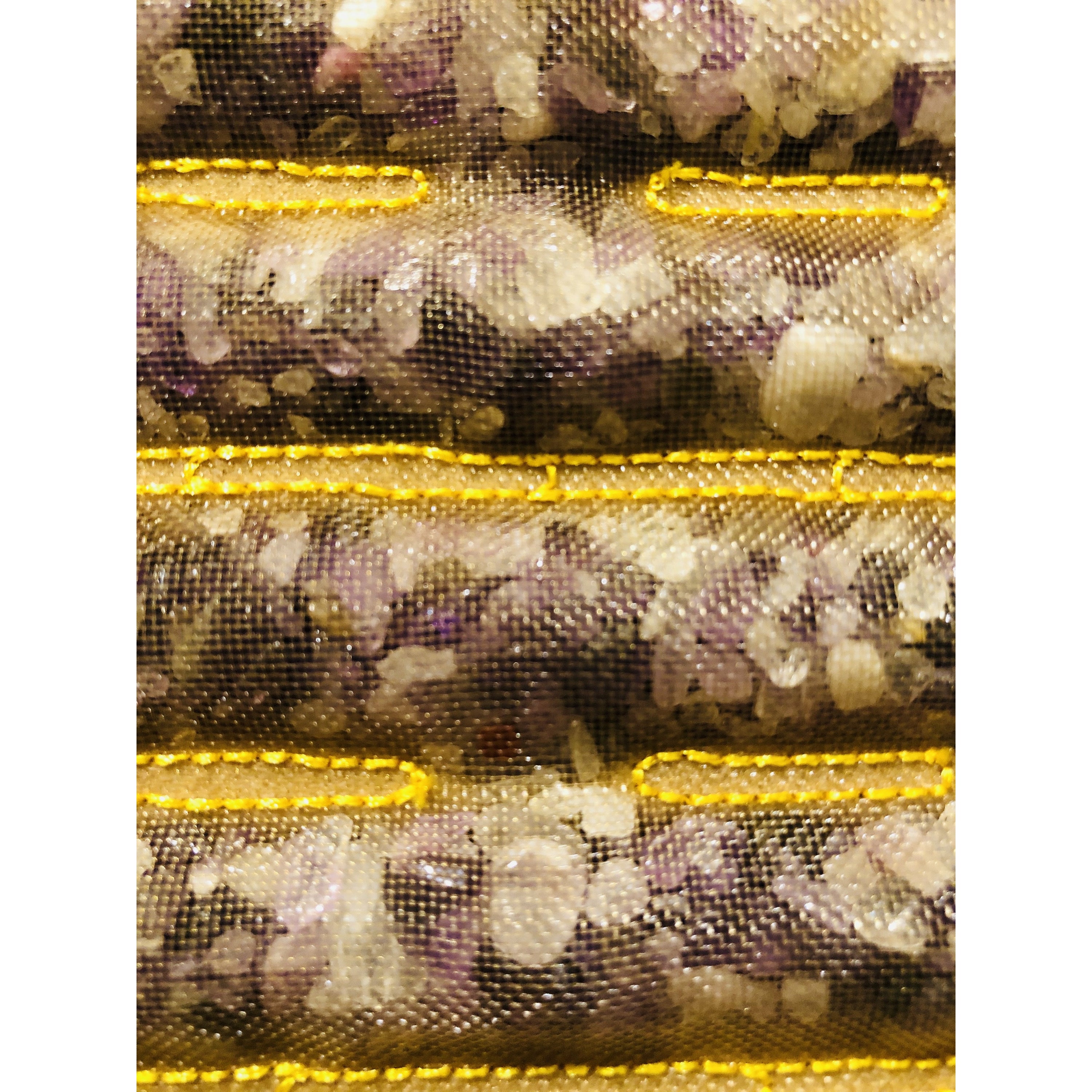 Amethyst PEMF Infrared Heating Belt displayed on a neutral background, showcasing its sleek design and adjustable features.