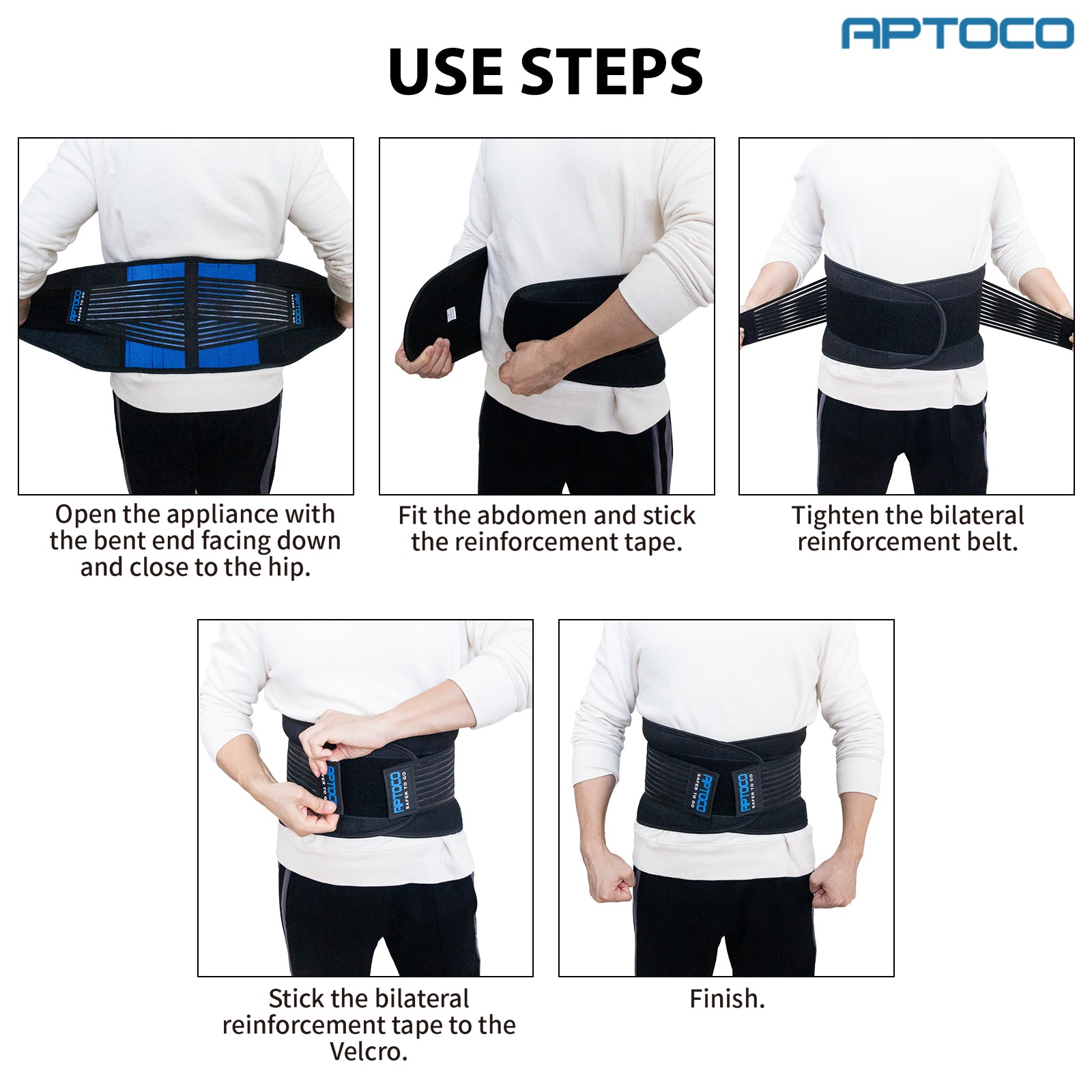 Back Brace Pain Relief Support Belt in black, designed for lumbar support and posture correction, featuring adjustable straps for a comfortable fit.