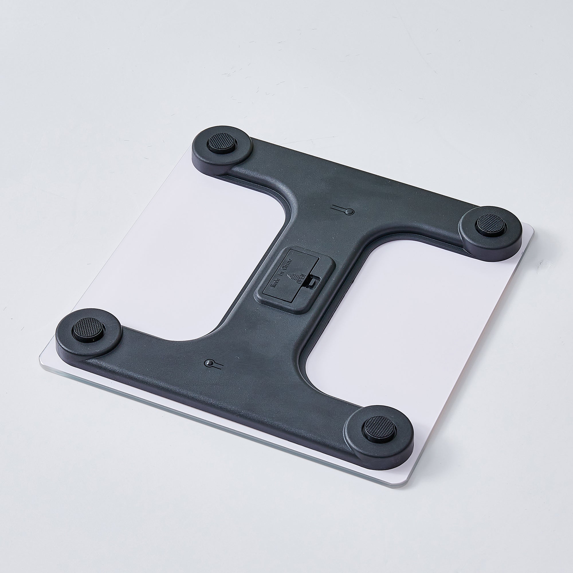 Pursonic Bathroom Digital Scale with a sleek tempered glass design and clear LCD display, perfect for weight monitoring.