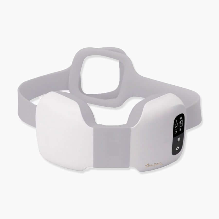 Bella2Bello NASSA 3D Portable Smart Neck Massager in white, featuring ergonomic design and heat function for neck and shoulder relief.