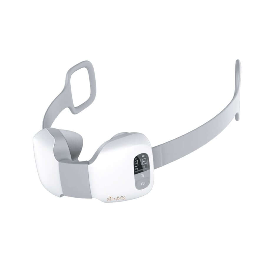 Bella2Bello NASSA 3D Portable Smart Neck Massager in white, featuring ergonomic design and heat function for neck and shoulder relief.