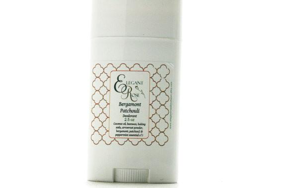 Bergamont Patchouli Deodorant in eco-friendly packaging, showcasing its natural ingredients and essential oil blend.