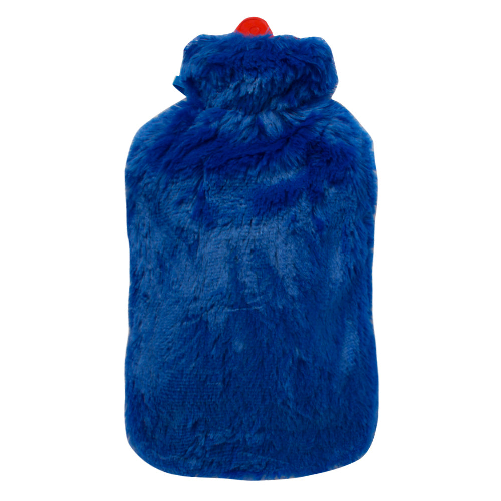 Biggdesign Blau Owl und City Wärmflasche mit weichem Plüschbezug, ideal für kalte Winternächte und zur Schmerzlinderung.