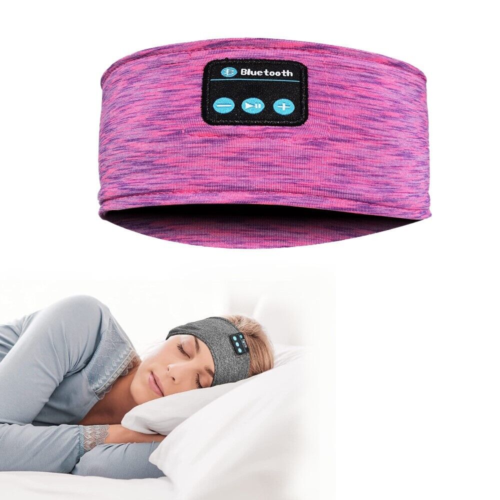 Bluetooth Sports Headband with adjustable earpieces, designed for comfort and high-quality sound, suitable for sleeping and sports activities.