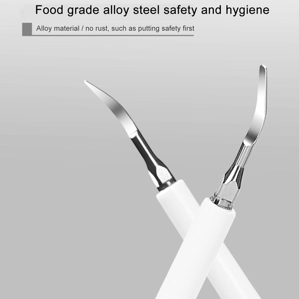 Electric toothbrush kit with three brush heads and accessories for teeth whitening and cleaning.