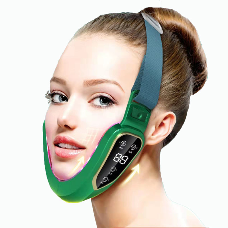 Facial Mask Small V Face Lifting Tightening device in Youthful White color, showcasing its sleek design and features.
