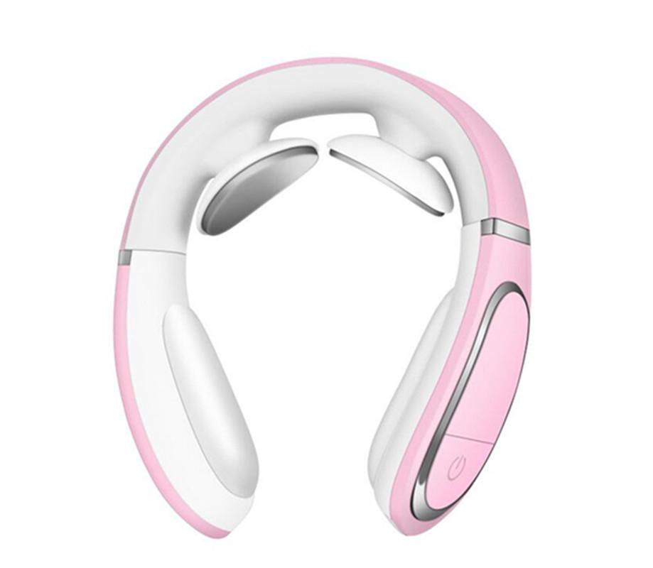 High Quality USB Fashion Smart Shoulder Neck Massager in a sleek design, showcasing its ABS and silicone material, perfect for relaxation.