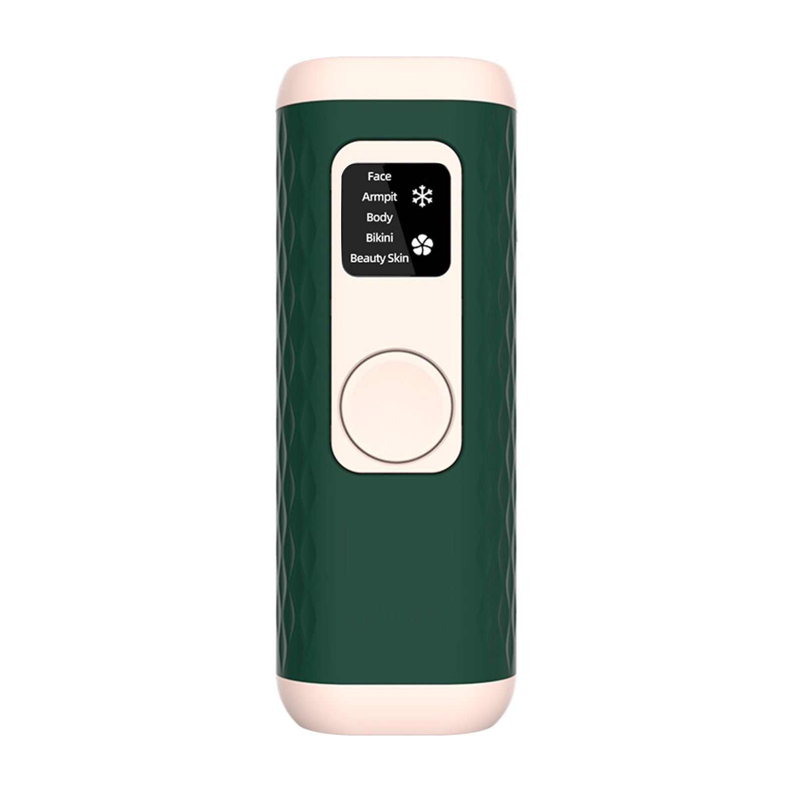 Home Laser Hair Removal Device designed for whole body use, featuring a sleek design and multiple adjustable settings for painless hair removal.