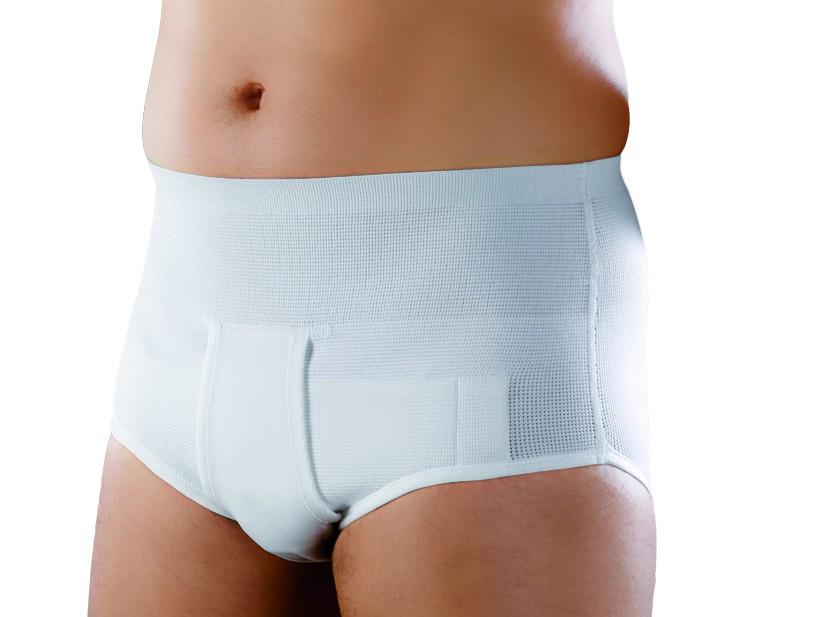 INGUINAL HERNIA SUPPORT SPORT BRIEF in medium height, made from Orione fabric, designed for comfort and support during recovery.