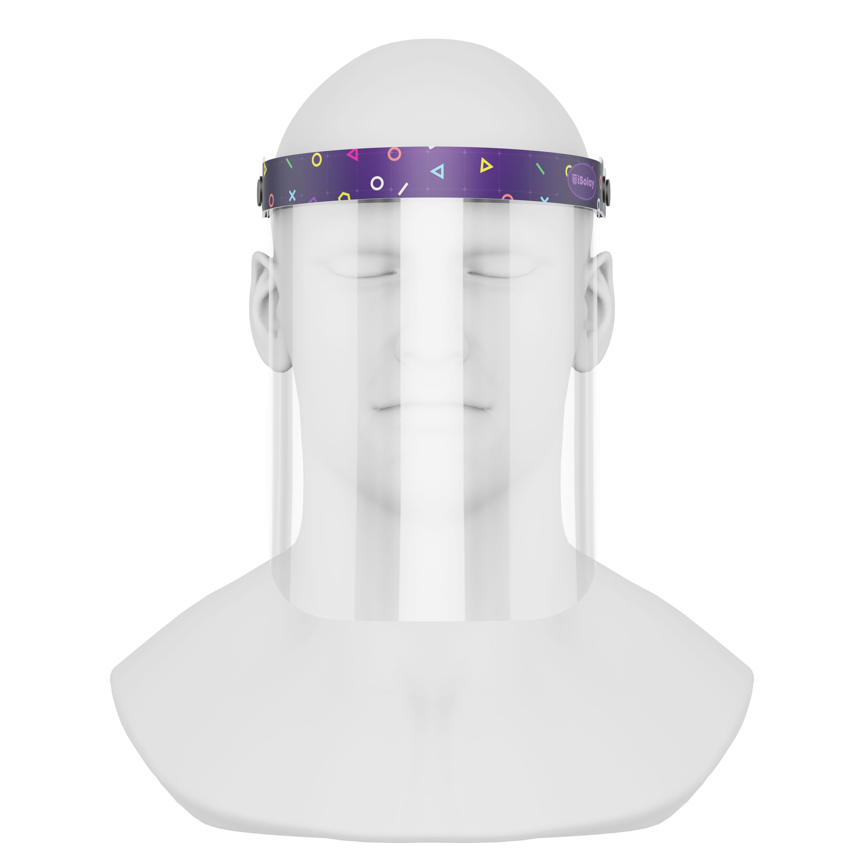 iSolay Face Shield Gamer featuring a stylish design, adjustable front cover, and comfortable foam padding, suitable for adults and kids.