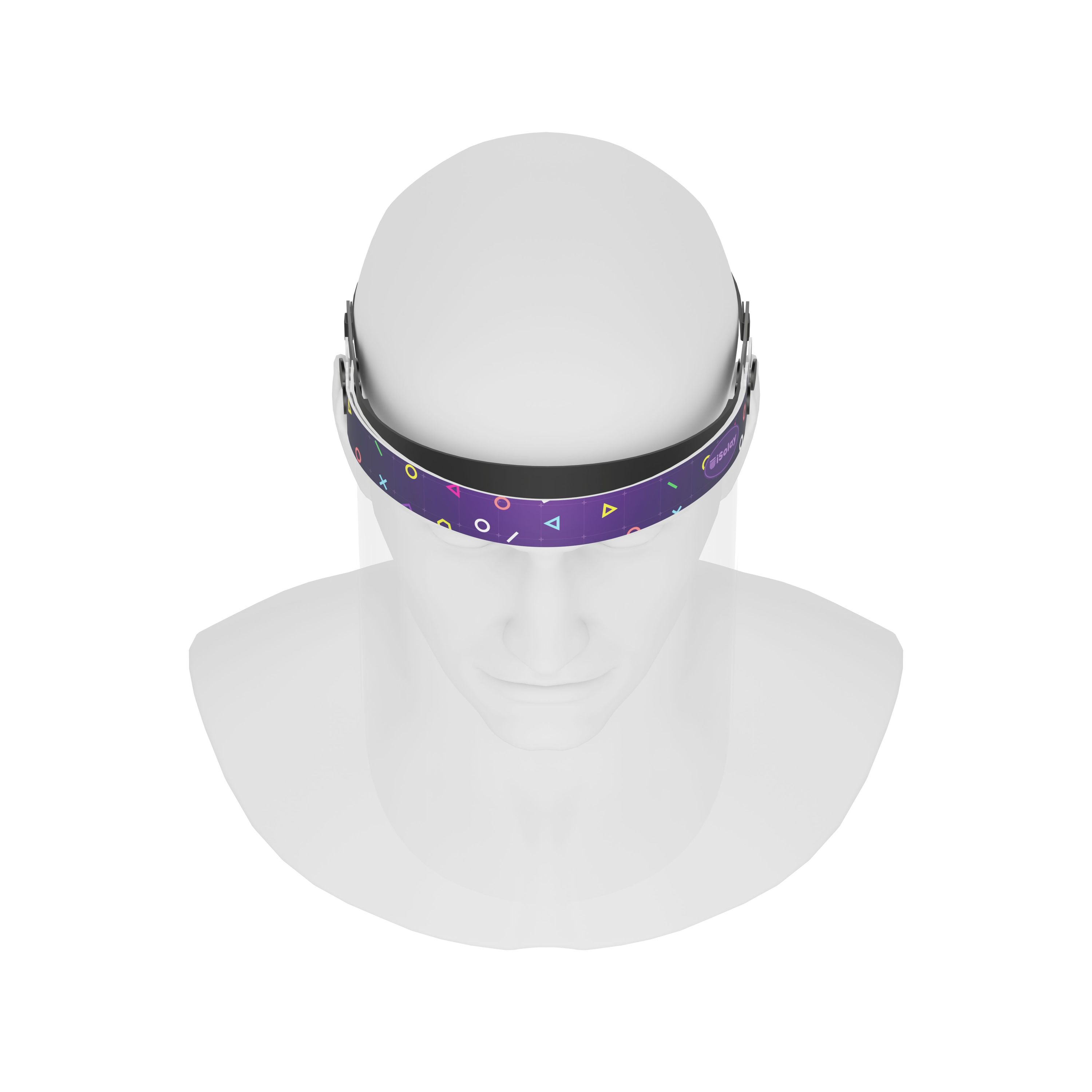 iSolay Face Shield Gamer featuring a stylish design, adjustable front cover, and comfortable foam padding, suitable for adults and kids.