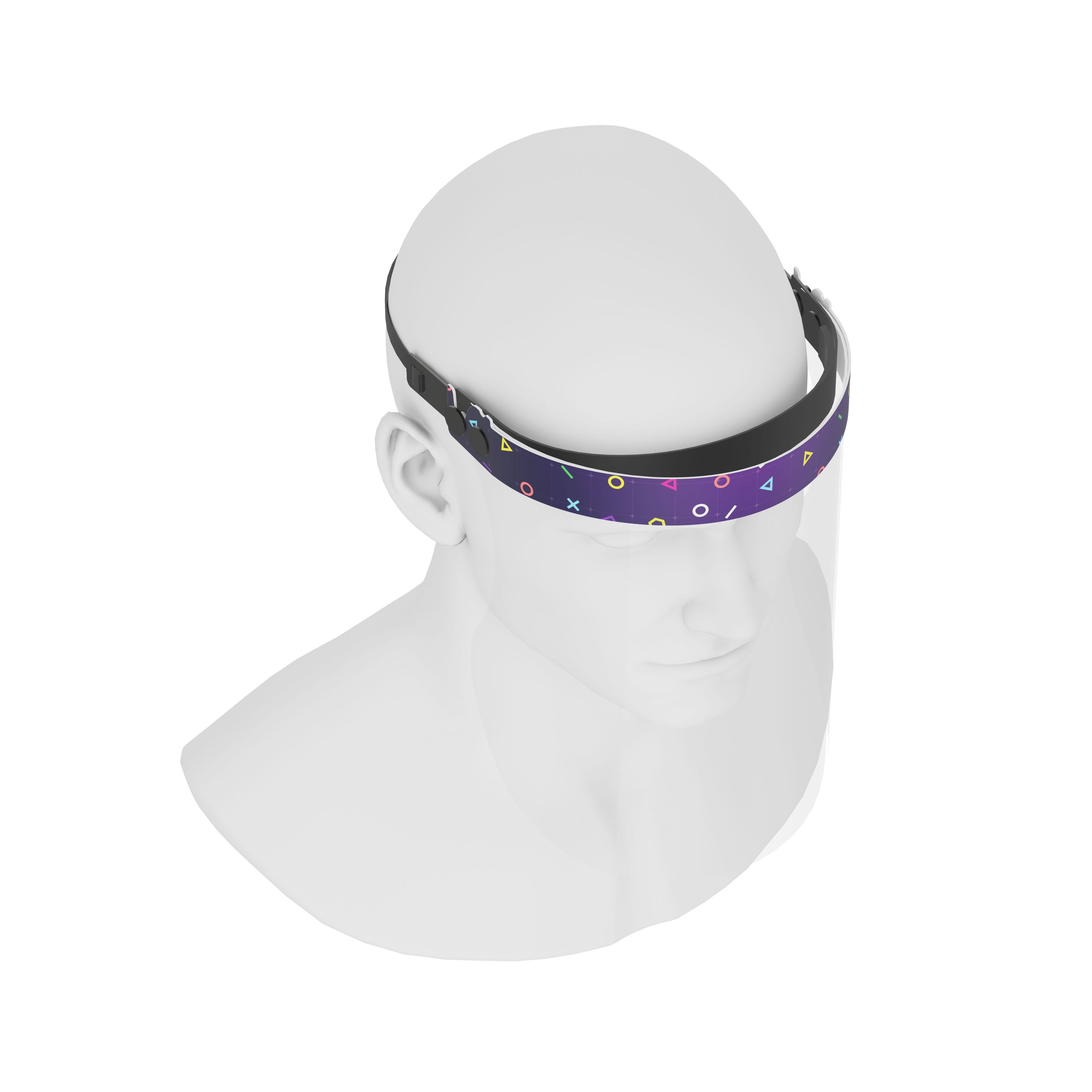 iSolay Face Shield Gamer featuring a stylish design, adjustable front cover, and comfortable foam padding, suitable for adults and kids.