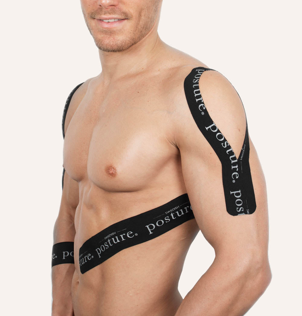 Kinesio Tape Roll 5 m in various colors, showcasing its flexibility and ease of use for pain relief and muscle support.