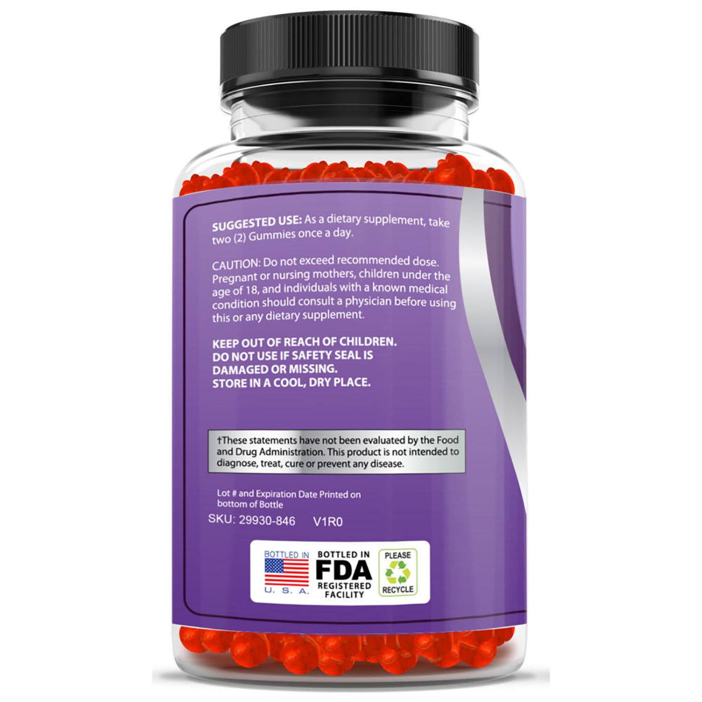 A bottle of Luma Gut Gummies featuring colorful probiotic gummies designed for digestive health, with a label highlighting smooth digestion and gut support.