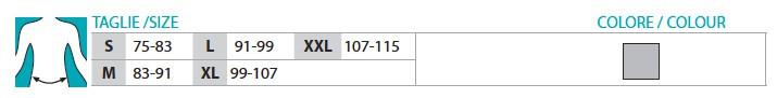 Lumbosacral back support Ref.3089 Orione featuring breathable fabric and anatomical sticks for lumbar support.
