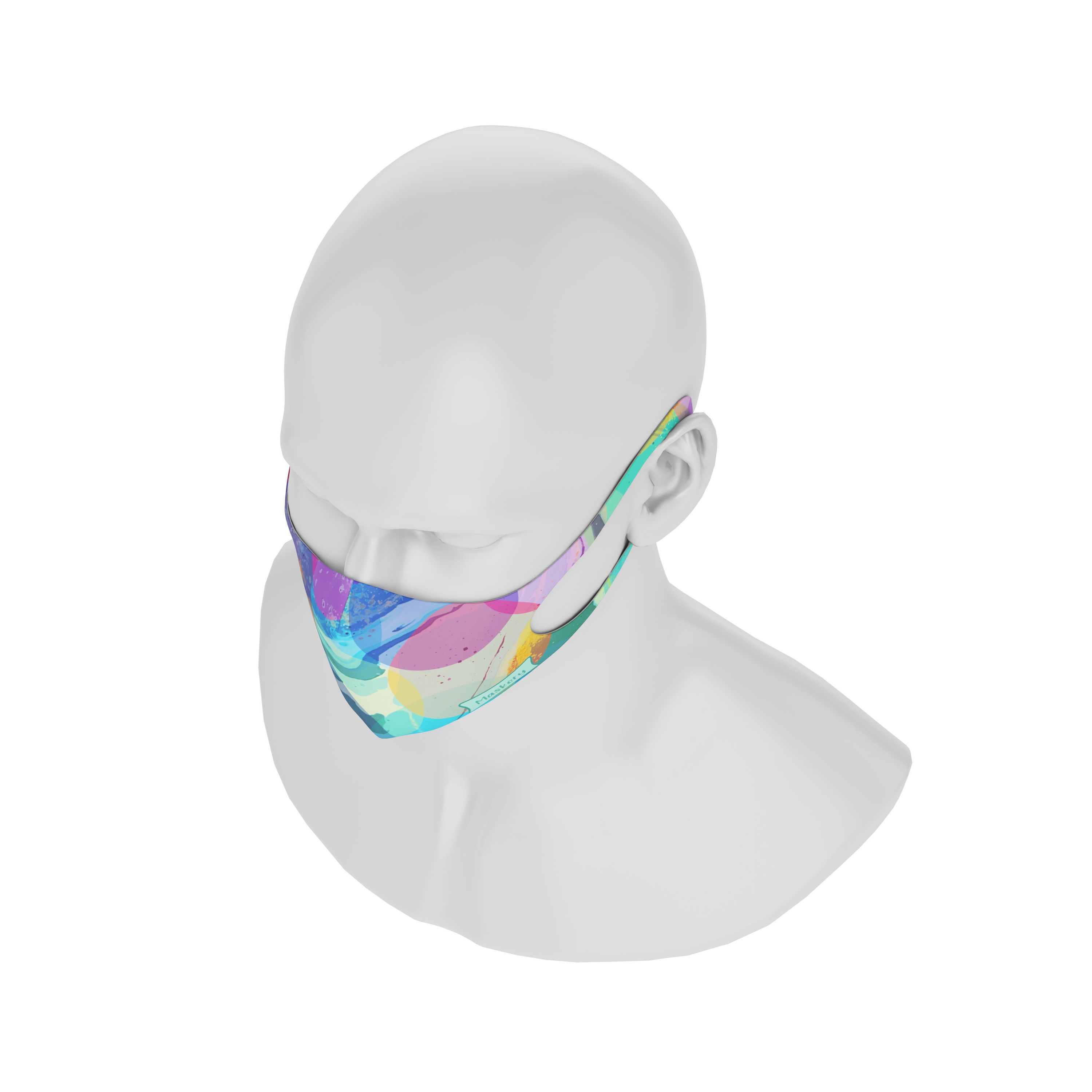 Colorful Maskery Design Face Mask made of high-quality neoprene fabric, suitable for both men and women.