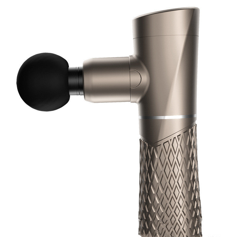 Mini 32 Gears Electric LCD Massage Gun with four interchangeable heads for targeted muscle relief.