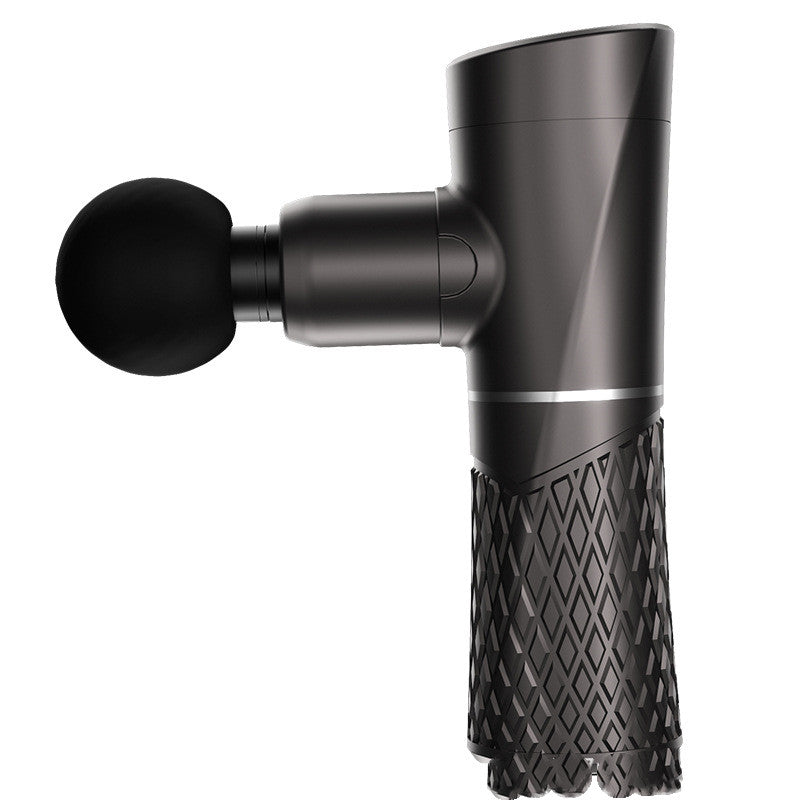 Mini 32 Gears Electric LCD Massage Gun with four interchangeable heads for targeted muscle relief.