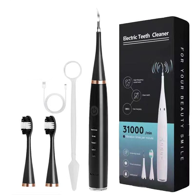 Newest electric toothbrush with dental scaler, USB rechargeable, featuring multiple cleaning modes and waterproof design.