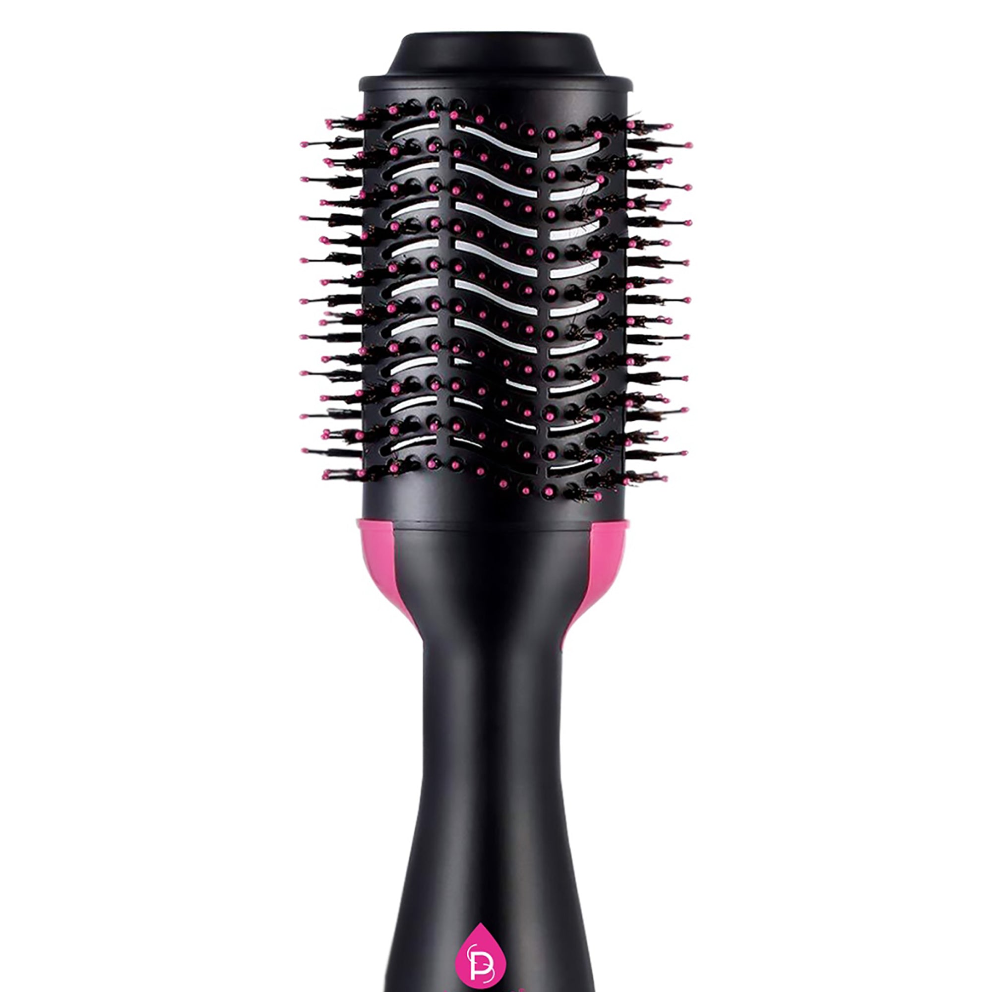 Pursonic One Step Hair Dryer & Volumizer Brush with ergonomic design and unique airflow vent for styling hair.