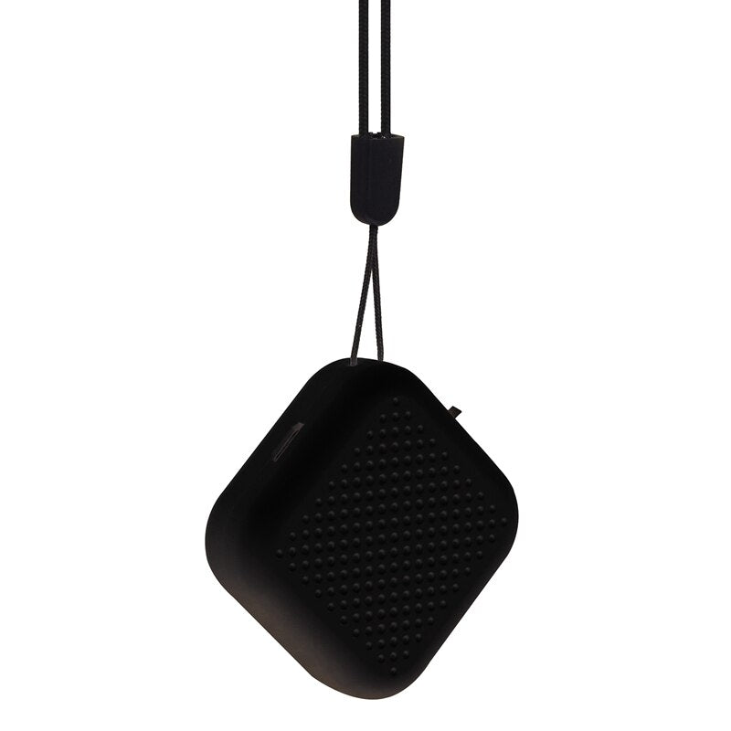 Personal Mini Negative Ion Hanging Neck Air Purifier in black and white, designed for portable air purification.