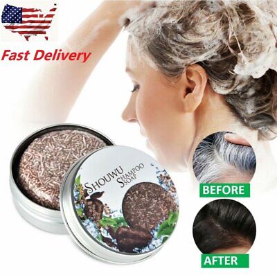 Polygonum multiflorum Shampoo Bar for hair growth and moisture, featuring natural ingredients for restoring hair color and repairing damage.