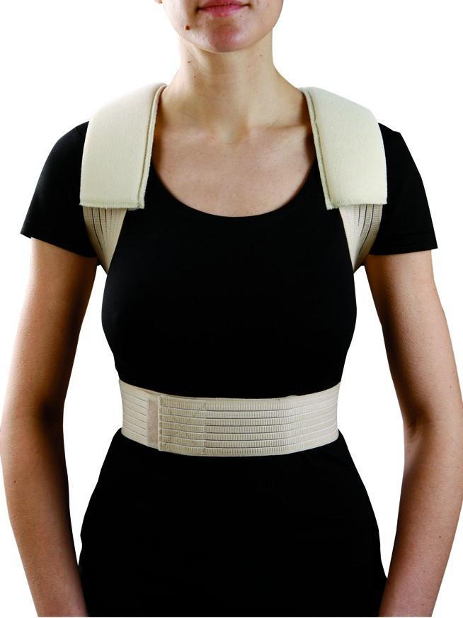 Posture Control Shoulder Brace Art.9797 ORIONE® designed for comfortable support and correct posture, featuring a front closure for adjustable fit.