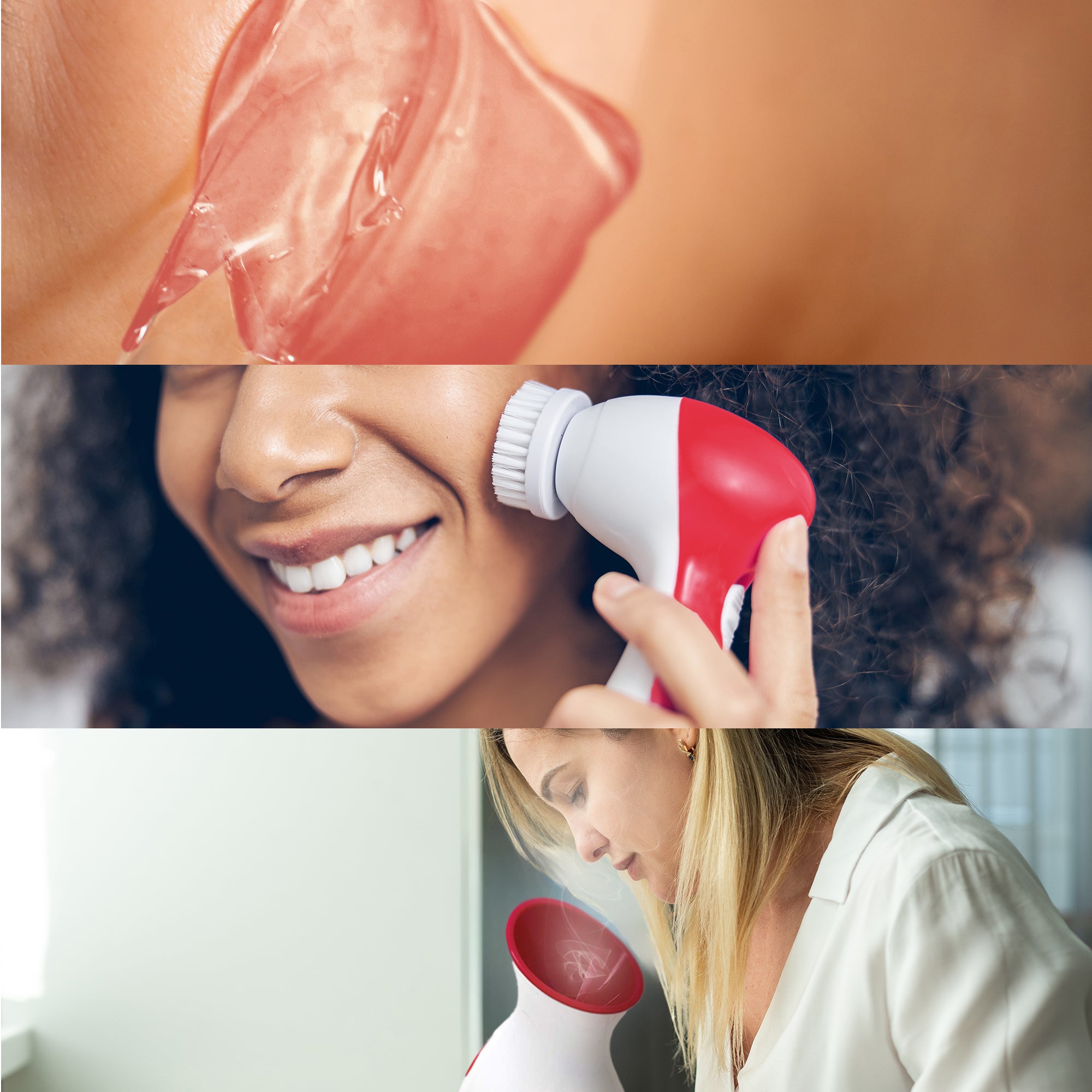 Pursonic Spa Facial Care Bundle including facial steamer, cleansing brush, and gel masks for skincare.