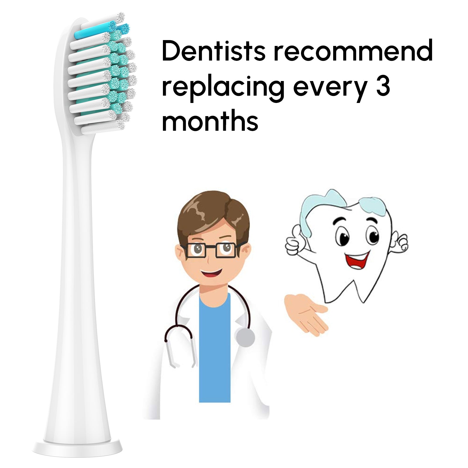 A set of replacement brush heads for Philips Sonicare toothbrushes, showcasing various sizes and bristle types for effective oral care.