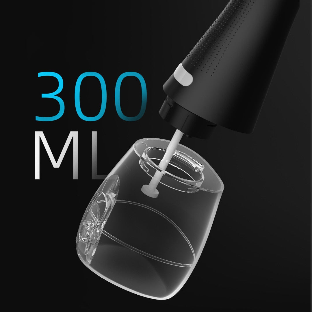 Smart Dental Water Jet Flosser with multiple nozzles and charging cable, designed for effective oral hygiene.