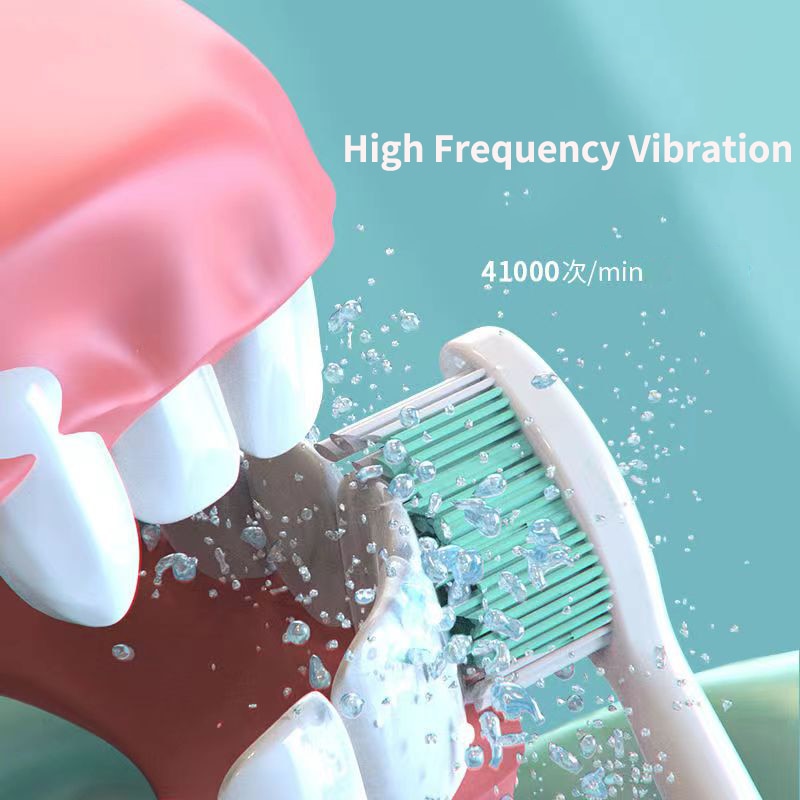 Smart Sonic Electric Toothbrush with USB charging, featuring multiple modes and DuPont toothbrush heads.