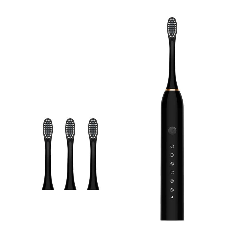 Ultrasonic Sonic Electric Toothbrush with USB charging, featuring multiple modes and waterproof design, ideal for effective teeth whitening.