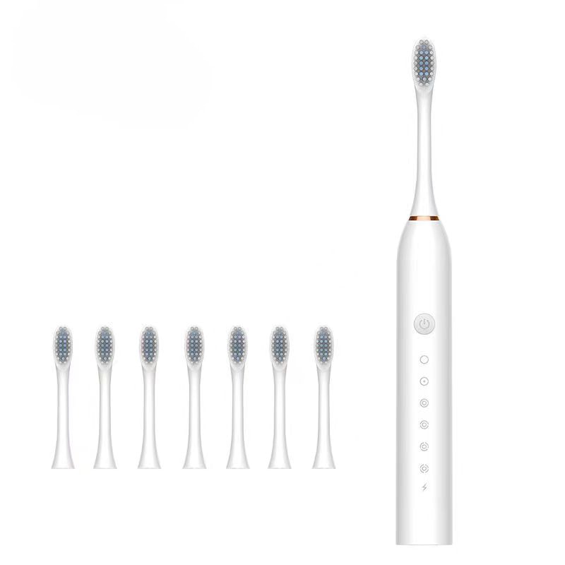 Ultrasonic Sonic Electric Toothbrush with USB charging, featuring multiple modes and waterproof design, ideal for effective teeth whitening.